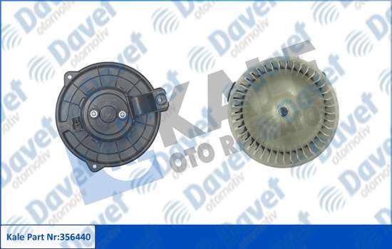 KALE 356440 Kalorifer Motoru Toyota Corolla 01>09 Avensis 03>08 1.4/1.6vvt-I 1.8 2.0d-4d (216w 12v)